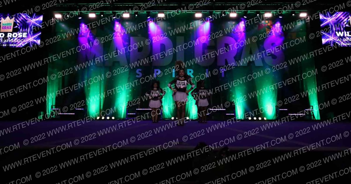 A1 Spirit Athletics Wild Rose · Mardis Gras Grand Nationals