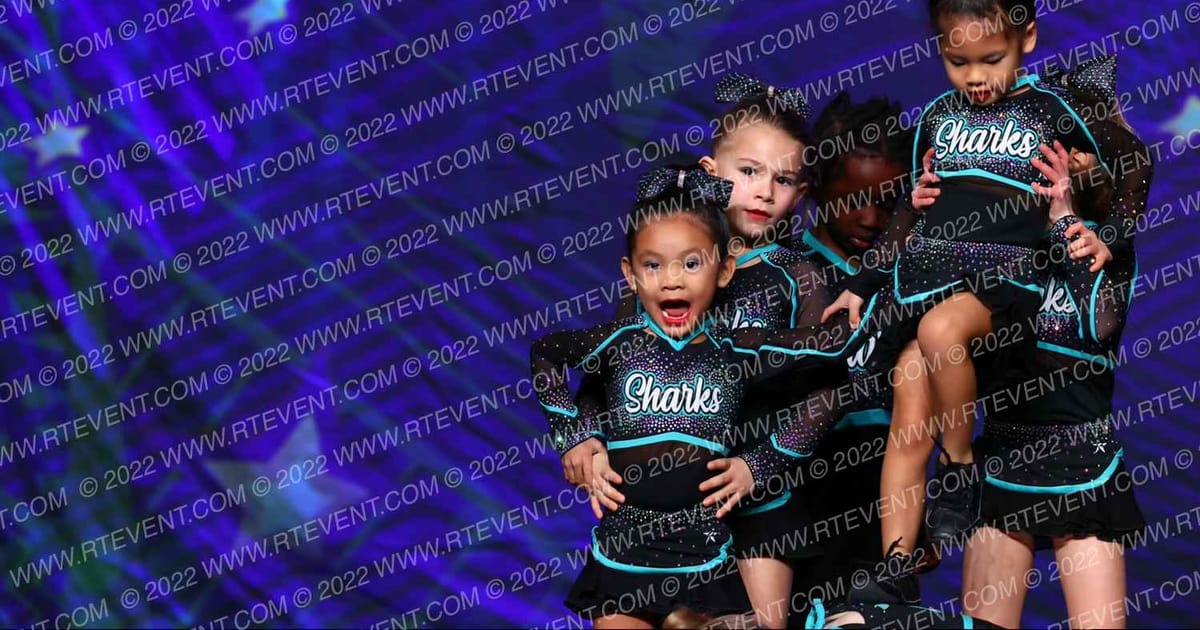 Cheer Sport Sharks - Toronto Button Sharks · Feel the Power