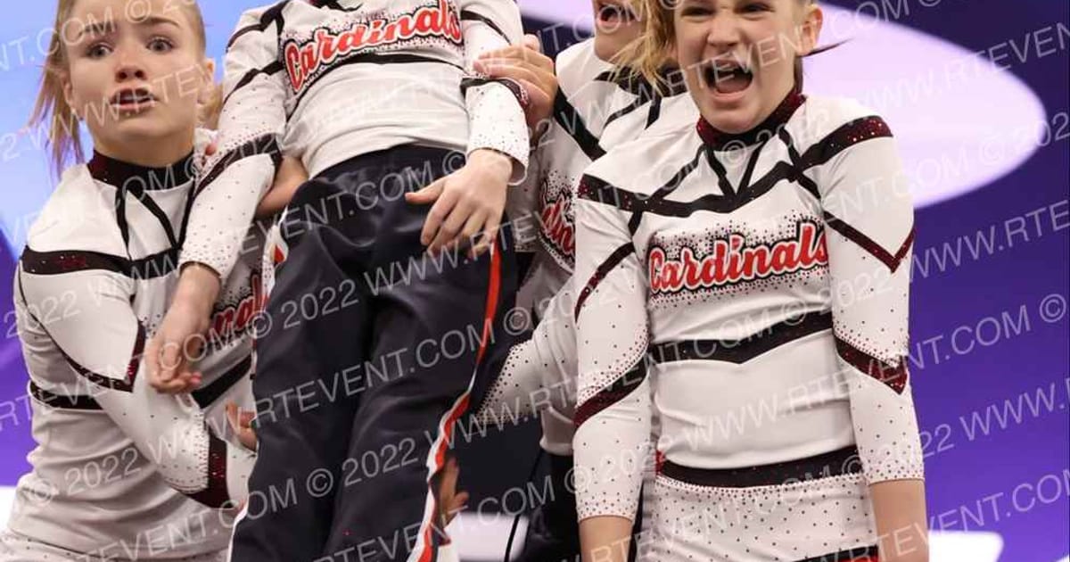 Cheer Combine Training Gym Crimson Queens and Kings · Athletic Dance Grand and Cheer Nationals
