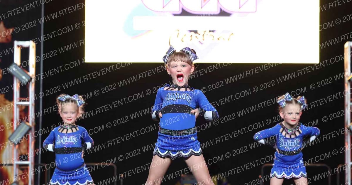 Infinity All Star Cheerleading Tiny Time Bombs · Hard Rockin Day One