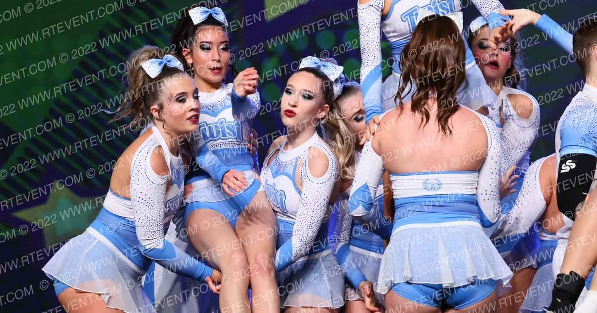 Black Widow Cheer Gym Twist · Feel the Power