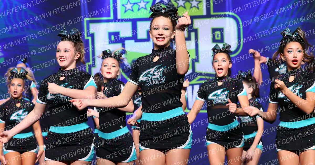Cheer Sport Sharks - Kitchener Zebra Sharks · Feel the Power