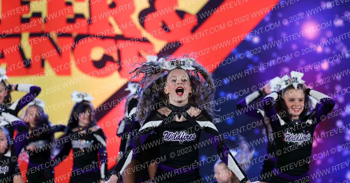 Cheer Spirit Colorado Wildfire Flares · Spirit Sports Nationals