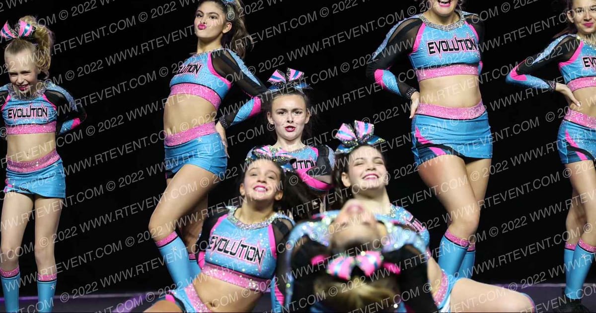 Evolution Cheer Teal Rage · SU BATB GN