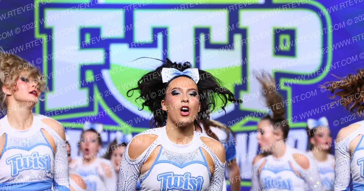 Black Widow Cheer Gym Twist · Feel the Power