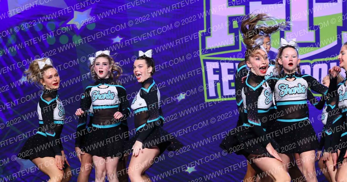 Cheer Sport Sharks - Ancaster Atomic · Feel the Power