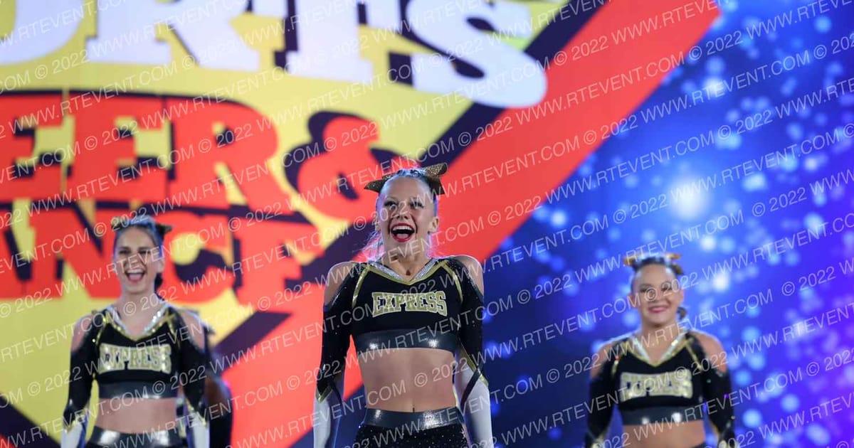 Express All Stars Express Allstars Blackout Senior Coed Cheer · Spirit Sports Nationals