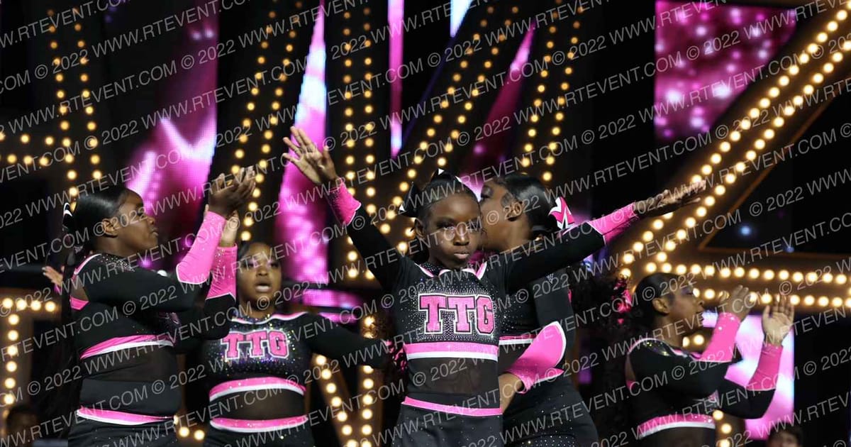 TTG  CHEER  LUXE SQUAD · SUNDAY MONDAY NA Nationals
