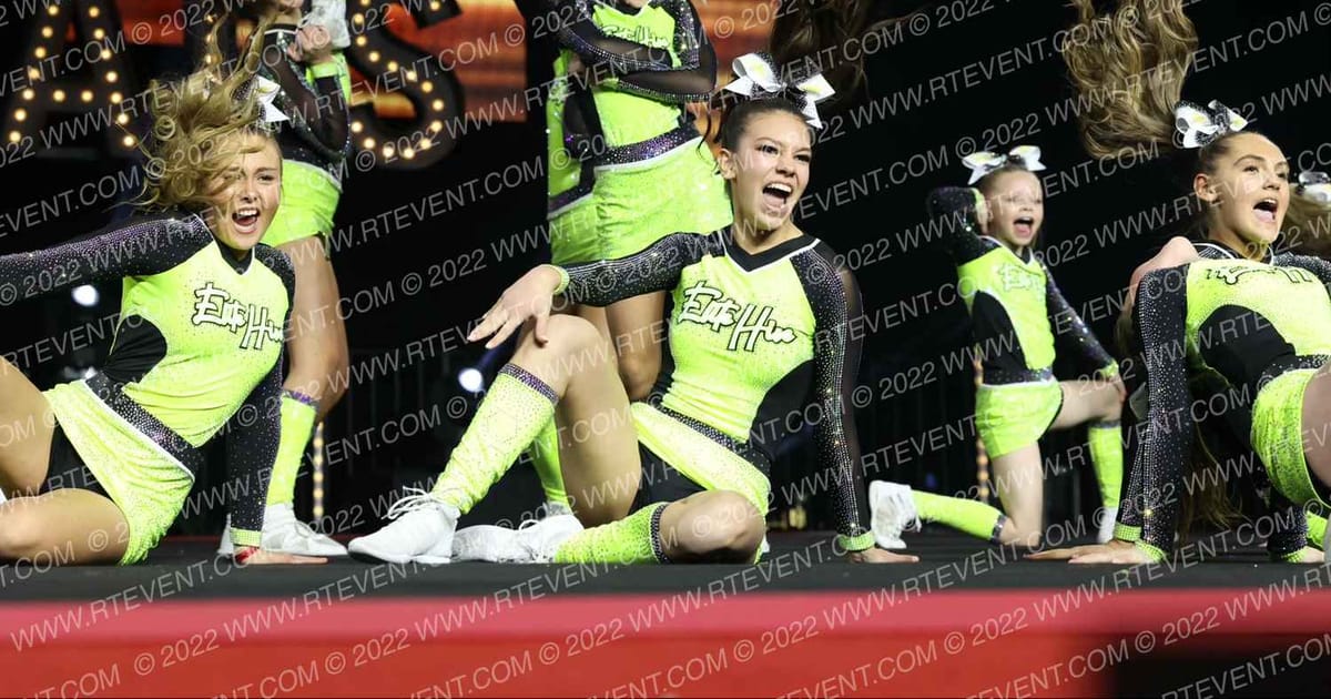 ELITE HIVE CHEER LADY REIGN · SUNDAY MONDAY NA Nationals