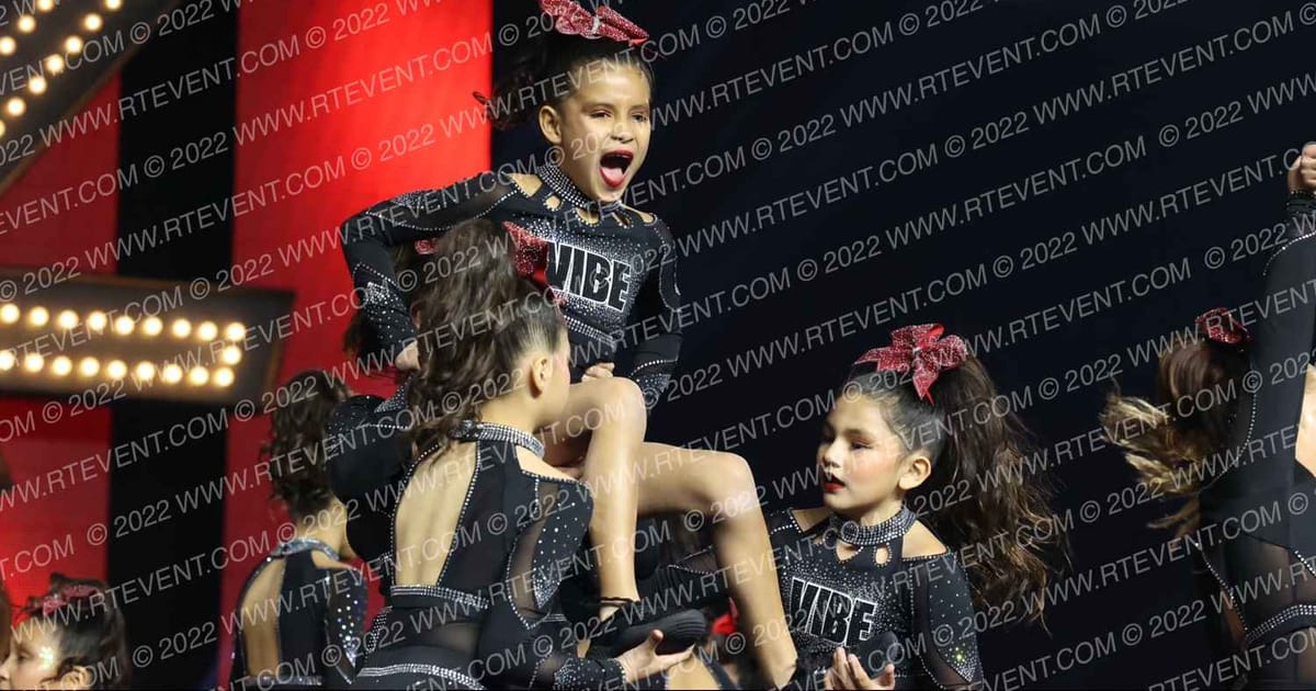 VIBE CHEER MISS REIGN · SUNDAY MONDAY NA Nationals