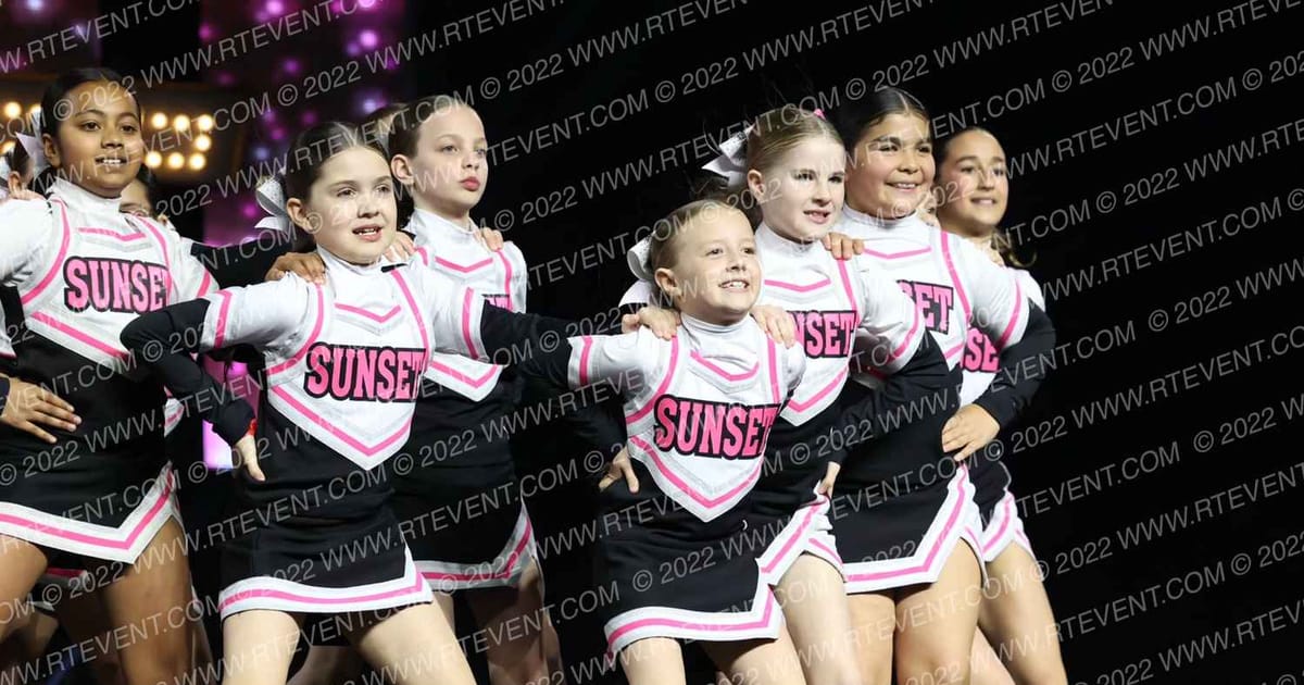 SUNSET CHEER · SUNDAY MONDAY NA Nationals