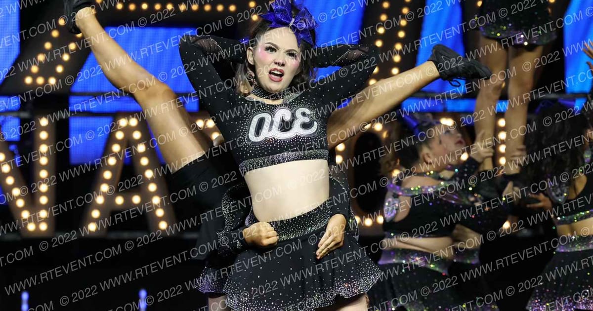 OC ELITE CHEER  DEJA BLUE · SUNDAY MONDAY NA Nationals