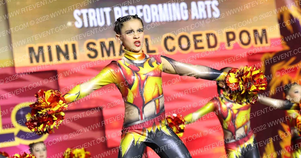 Strut Performing Arts Mini Small Coed Pom · Grand Nationals Palm Springs
