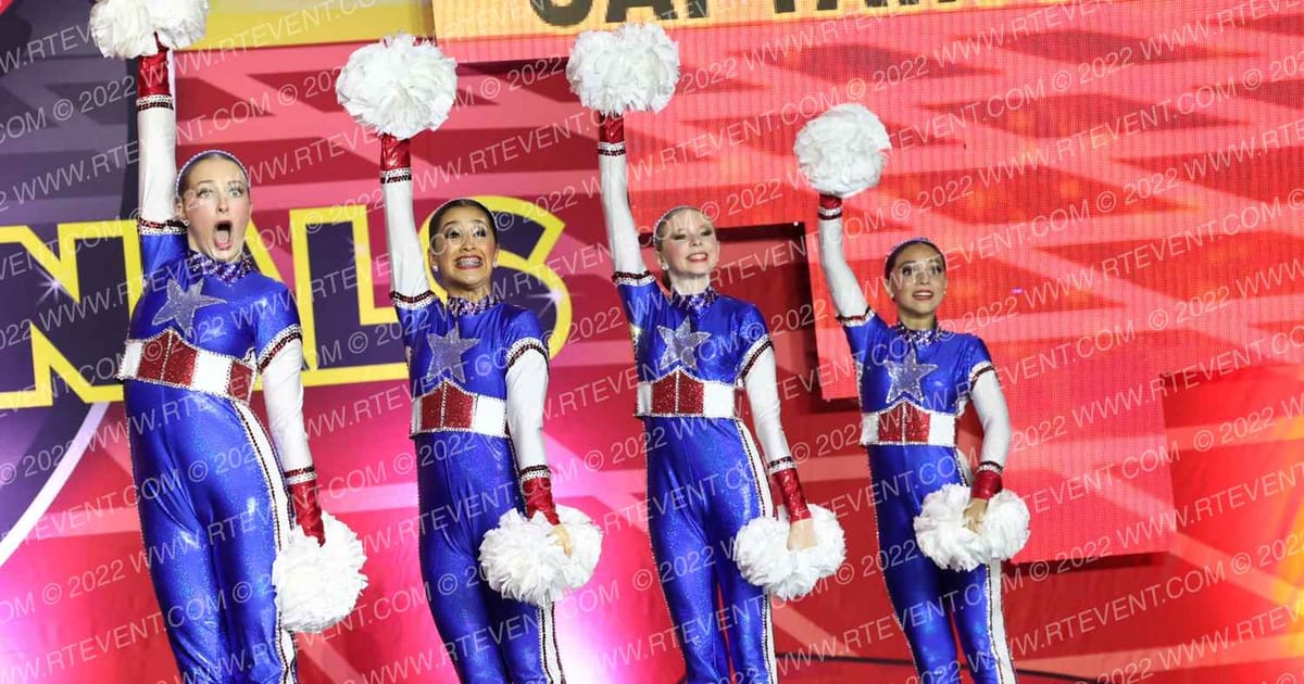 South Coast Freestyle Junior Pom Captain America · Grand Nationals Palm Springs