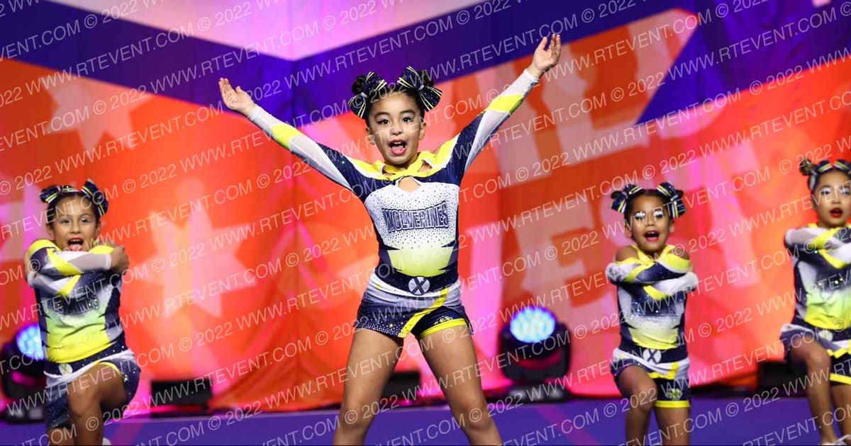 Texas Wolverine All Stars Sparkle Blades · Cheer Power Southern Nationals