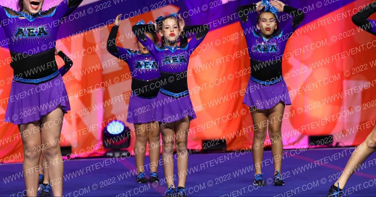 Amistad Eagles All Stars TEAL LIGHTNING · Cheer Power Southern Nationals