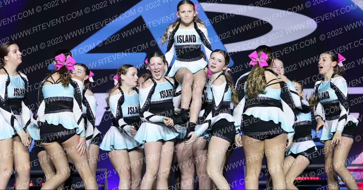 Island Cheer Blue Crew · Athletic Grand Nationals RI
