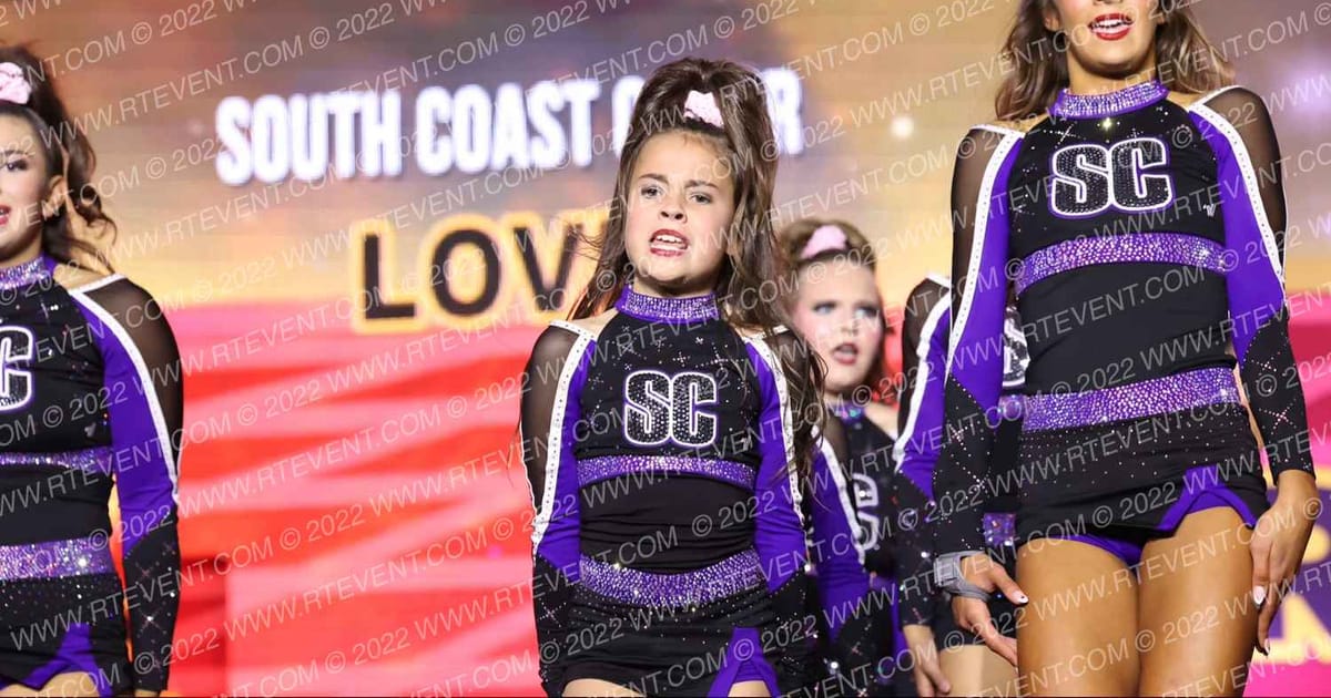 South Coast Cheer Love · Grand Nationals Palm Springs