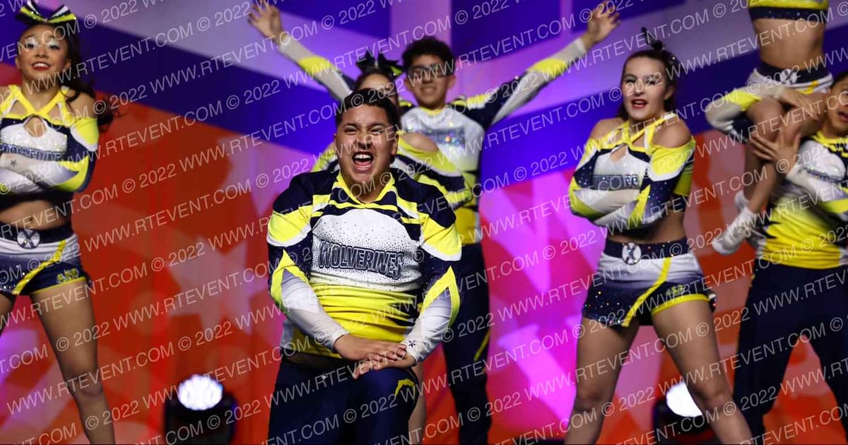 Texas Wolverine All Stars Gold Blades · Cheer Power Southern Nationals
