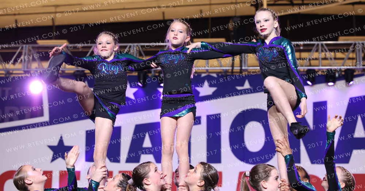 Riley's Cheer Academy Purple Diamonds · NCA Roseville