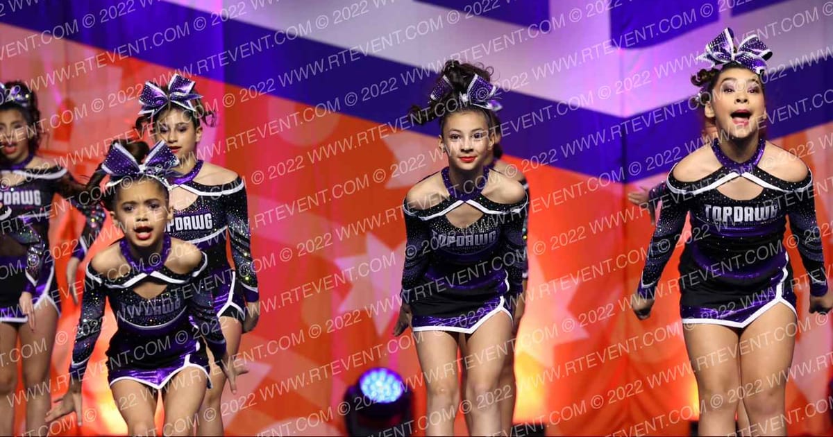Top Dawg Cheer & Tumbling Wolf Pack · Cheer Power Southern Nationals