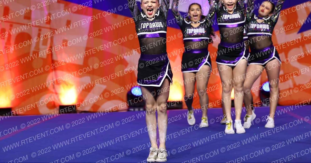 Top Dawg Cheer & Tumbling Purple Reign · Cheer Power Southern Nationals