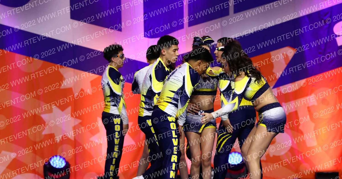 Texas Wolverine All Stars Gold Blades · Cheer Power Southern Nationals