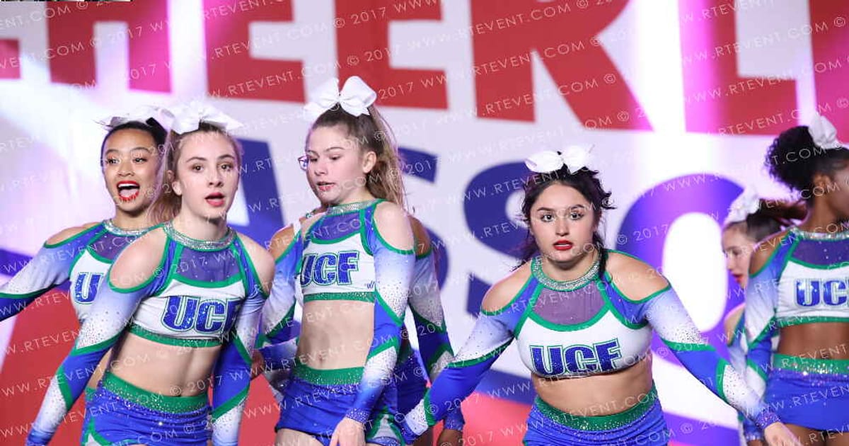 University Cheer Force Black Ice · NCA Roseville