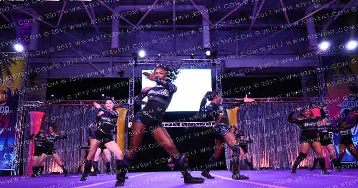 Tri-Town Competitive Cheerleading Black Ice · ACDA Reach the Beach Ocean City Showdown