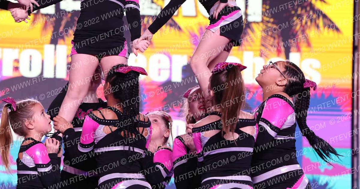 West Carroll Cheer Rebels Thunder · ACDA Reach the Beach Rec NATIONALS