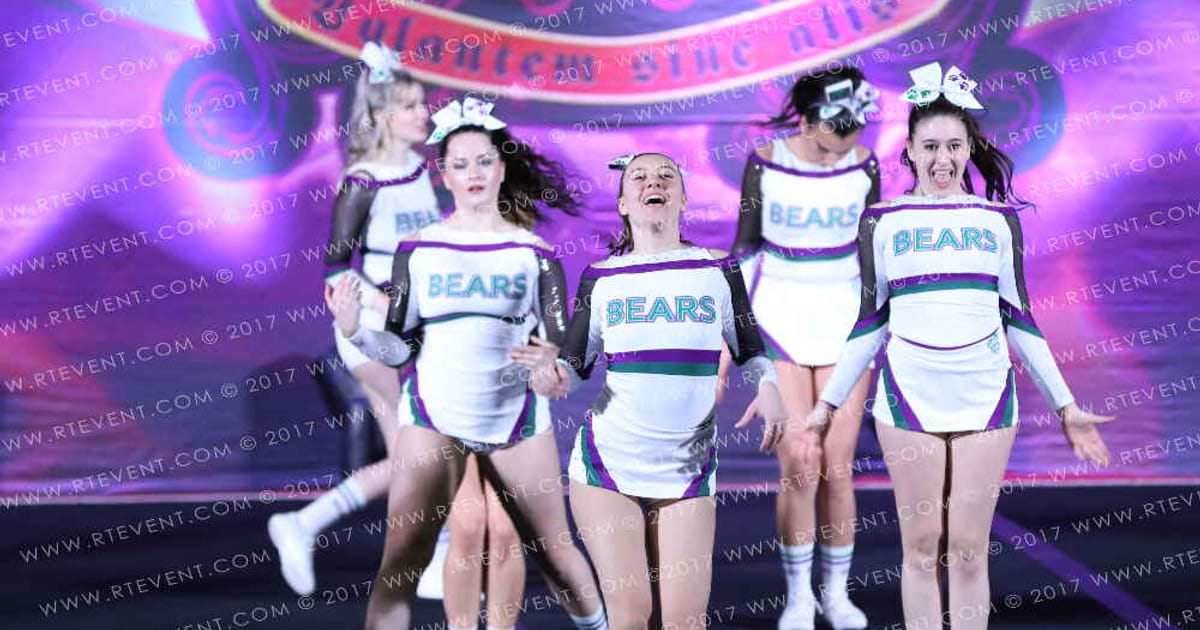 Royal Holloway Cheerleading and Dance Glacier · Heart of London University Nationals
