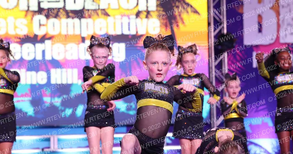 Hornets Competitive Cheerleading Mini Buzz · ACDA Reach the Beach Rec NATIONALS