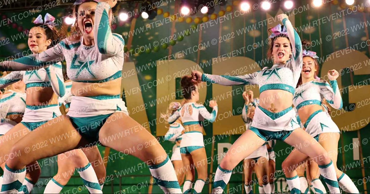 Louisiana Cheer Force Blush · Mardi Gras Biloxi Showdown