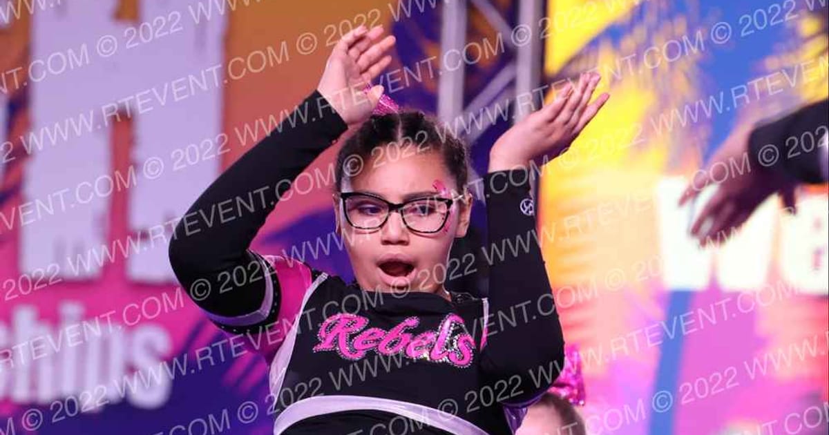 West Carroll Cheer Rebels Thunder · ACDA Reach the Beach Rec NATIONALS