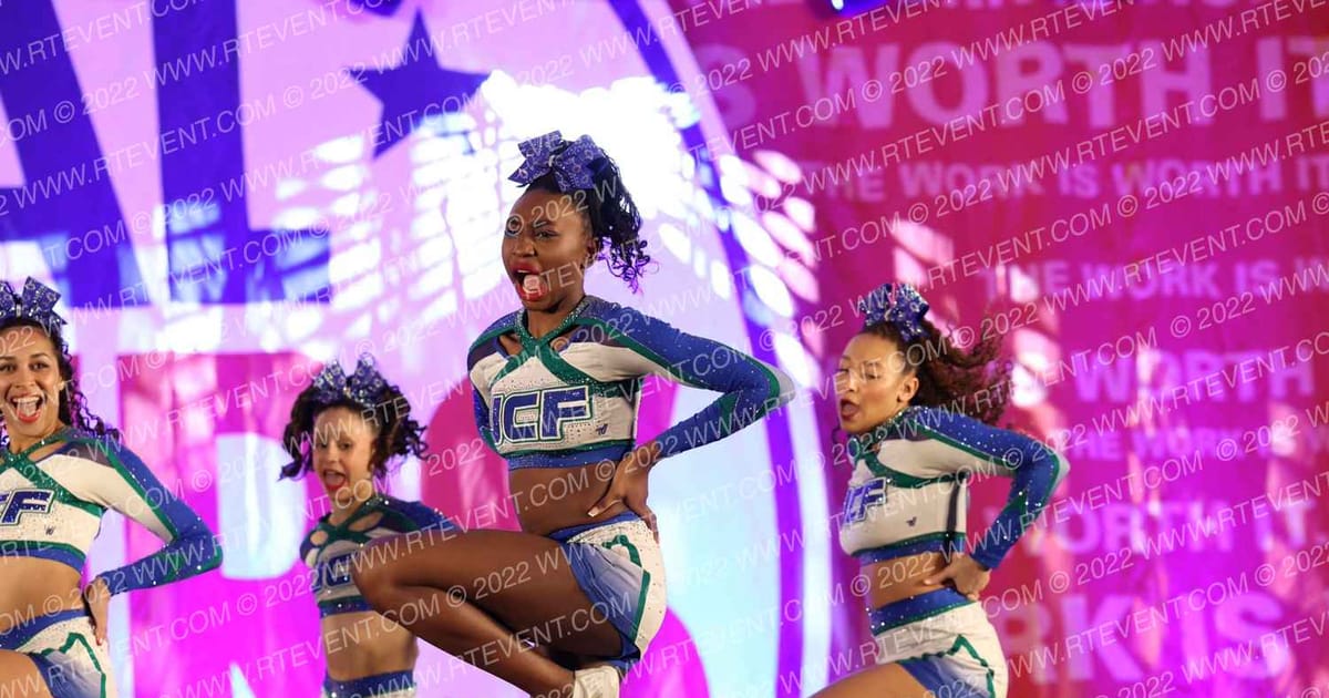 University Cheer Force Black Ice · NCA Roseville Showdown
