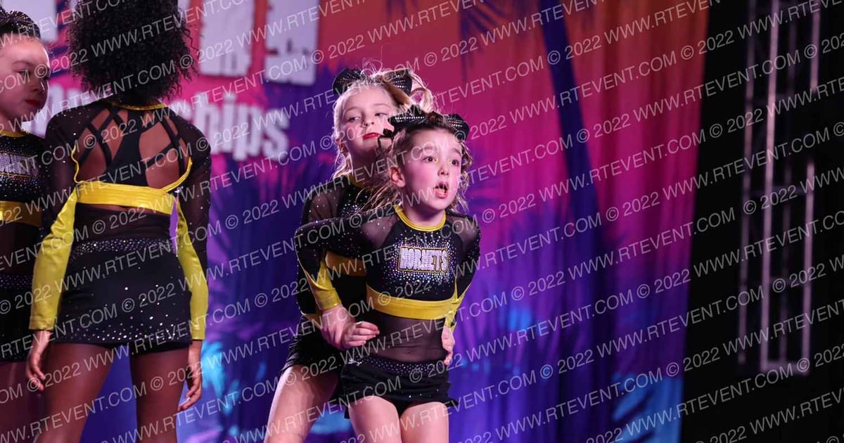 Hornets Competitive Cheerleading Mini Buzz · ACDA Reach the Beach Rec NATIONALS