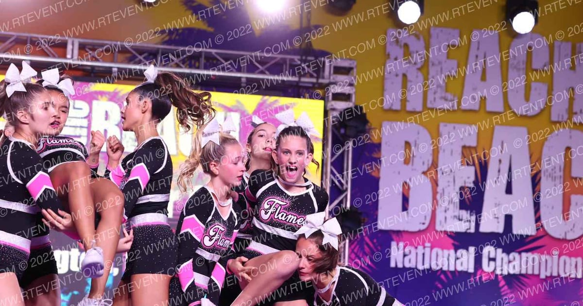 East Coast Cheer Club Flames · ACDA Reach the Beach Rec NATIONALS