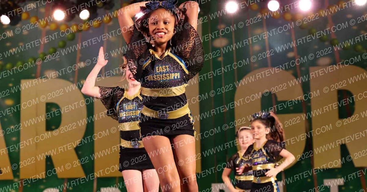 East Mississippi Cheerleading EMC Vipers · Mardi Gras Biloxi Showdown