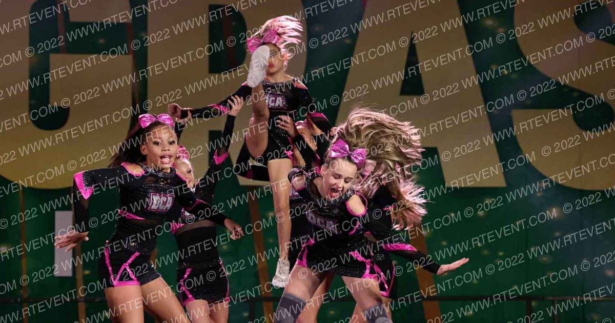 DCA Cheer and Tumbling Pink Diamonds · Mardi Gras Biloxi Showdown