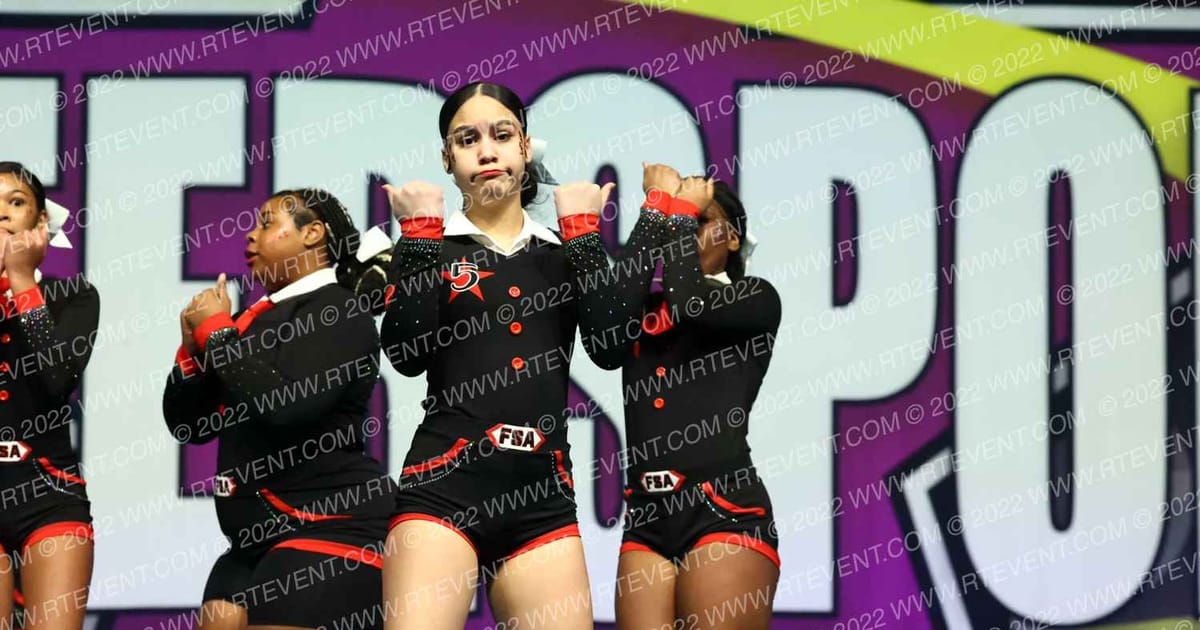 Five Star Athletics MA Agent Red · Cheersport Super Nationals