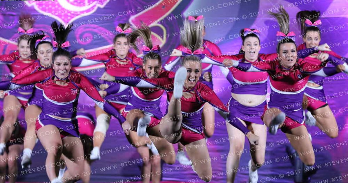 Loughborough Students Cheerleading University All Girl Level 3 · Heart of London University Nationals