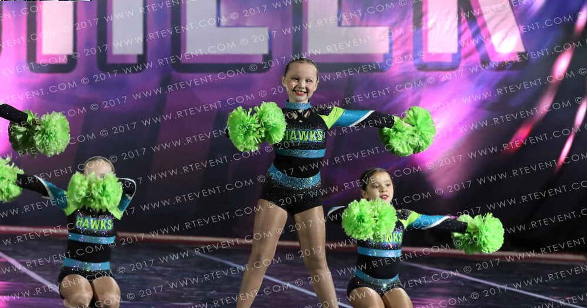 Hawks Intensity Cheer and Dance Team Hawks Intensity Rubies · Heart of England and UK Uni Nationals