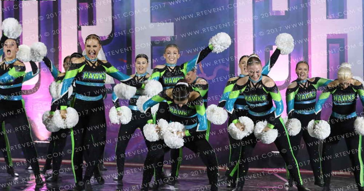 Hawks Intensity Cheer and Dance Team Hawks Intensity Amethyst · Heart of England and UK Uni Nationals