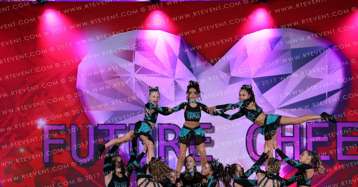 Vibes Cheerleading EMPOWERED · Heart of England and UK Uni Nationals