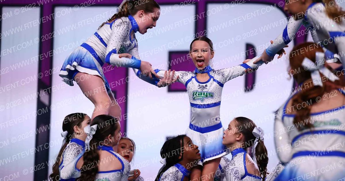 The Stingray Allstars Rose Gold · Cheersport Super Nationals