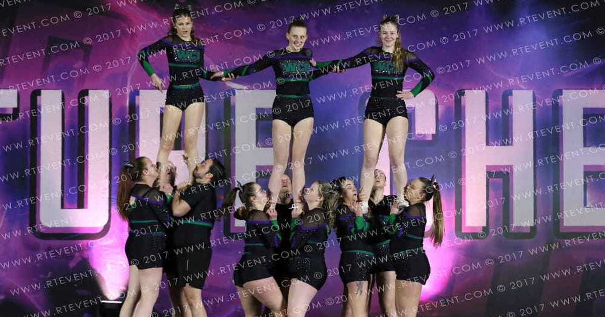 Warrington Cheer Storm Vortex · Heart of England and UK Uni Nationals