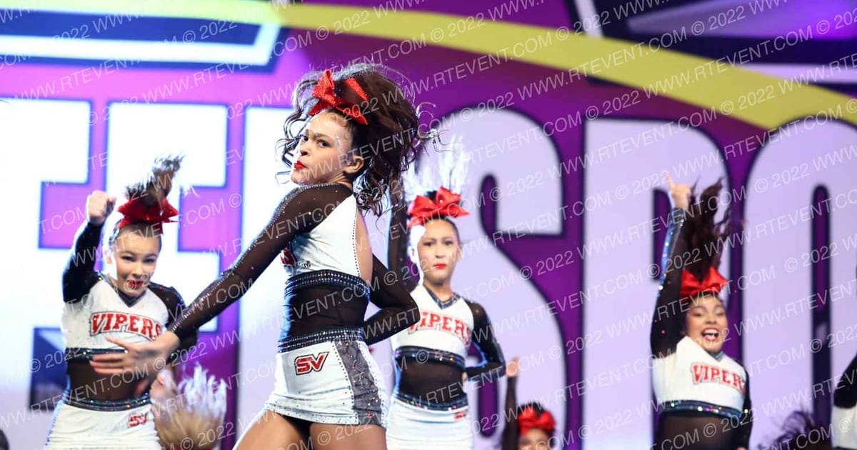 Stars Vipers Rattler Reign · Cheersport Super Nationals