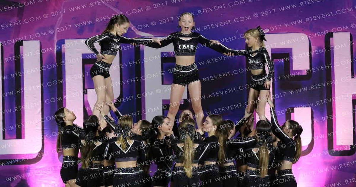 Cosmic Cheerleaders LIGHTNING · Heart of England and UK Uni Nationals