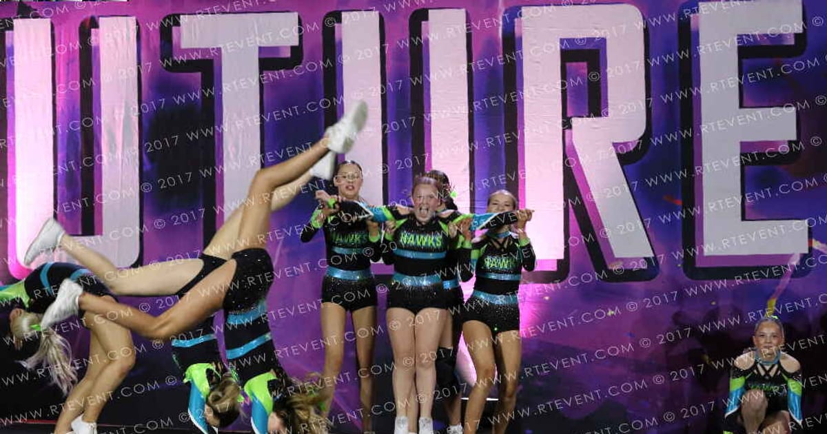 Hawks Intensity Cheer and Dance Team Hawks Intensity Diamonds · Heart of England and UK Uni Nationals
