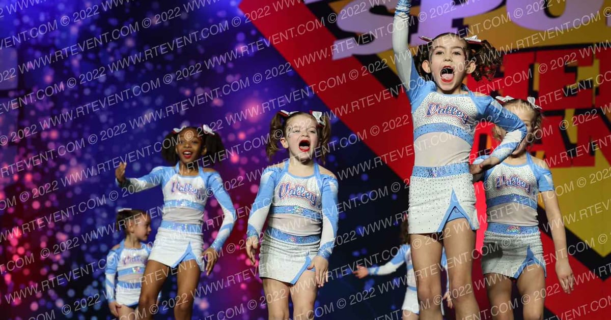 Valley Cheer GLITTER BOMBS · Spirit Sports Philly Nationals DIDII